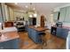 Well-appointed kitchen featuring an island, stone countertops, and stainless steel appliances at 7320 Corwin Ct, Indianapolis, IN 46259