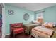 Cozy bedroom with two twin beds and natural light at 805 Sunvista Dr, Avon, IN 46123