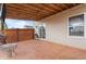 Relaxing covered patio area, perfect for outdoor lounging and entertaining at 805 Sunvista Dr, Avon, IN 46123
