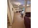 Finished basement with a pool table, workout equipment, and living area at 8130 Winterset Cir, Indianapolis, IN 46214