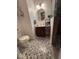 Bathroom with vanity and stand-up shower at 8130 Winterset Cir, Indianapolis, IN 46214