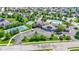 Stunning aerial view of the community clubhouse featuring a pool and tennis courts at 1020 Lair Ct, Westfield, IN 46074