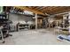 Unfinished basement with exposed ductwork and supports, ready for customization at 1020 Lair Ct, Westfield, IN 46074