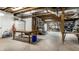 Spacious unfinished basement with concrete floor and utilities, offering ample storage at 1020 Lair Ct, Westfield, IN 46074