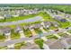 Aerial view showcases homes with well-maintained lawns and driveways in a Gathering-friendly neighborhood at 10731 Jimmy Lake Dr, Indianapolis, IN 46239