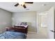 Bedroom with carpet, ceiling fan and an abundance of natural light at 13145 Roma Bnd, Carmel, IN 46074