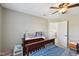 Bedroom with carpet, ceiling fan and an abundance of natural light at 13145 Roma Bnd, Carmel, IN 46074