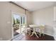 Bright breakfast nook with a sliding glass door to the outside deck at 13145 Roma Bnd, Carmel, IN 46074