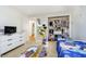bedroom with playful decor, carpet flooring and a closet for storage at 14135 Nicholas Dr, Carmel, IN 46074