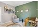 Charming Bedroom with a soothing color palette, cozy armchair, and playful decor at 15116 Fenchurch Dr, Westfield, IN 46074