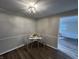 Cozy dining area with modern lighting and seating, perfect for intimate meals at 1718 South Dr, Columbus, IN 47203
