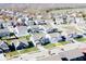 A suburban street view filled with well-maintained houses and green lawns in a well-planned community at 1880 Explorer Ct, Franklin, IN 46131