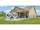 Outdoor patio featuring seating, a fire pit, and a covered porch, perfect for entertaining or relaxing at 19175 English Lake Ln, Noblesville, IN 46062