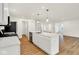 Kitchen with an island, stainless steel appliances, and plenty of counter space at 19584 Atwater Ave, Sheridan, IN 46069