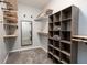 Spacious walk-in closet featuring custom shelving and ample storage space at 2215 S Delaware St, Indianapolis, IN 46225