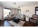 Inviting living room with a comfortable sectional sofa and a large window offering natural light at 2215 S Delaware St, Indianapolis, IN 46225