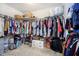 Spacious walk-in closet with ample hanging space and shelving for organized storage of clothing and accessories at 2258 Bridlewood Dr, Franklin, IN 46131