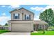 Charming two-story home with a two car garage, brick accents, manicured lawn, and flowering planters at 237 Broadmoor Bnd, Pittsboro, IN 46167