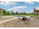 Beautiful backyard featuring an in-ground pool and lounge area, ideal for summer relaxation and outdoor fun at 2825 S State Road 267, Plainfield, IN 46168