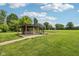 Covered gazebo on a spacious green lawn, perfect for outdoor relaxation and entertaining at 2825 S State Road 267, Plainfield, IN 46168