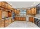 Well-equipped kitchen with stainless steel appliances, granite counters, and custom wood cabinets at 2825 S State Road 267, Plainfield, IN 46168