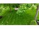 Spacious backyard with a hammock and large green lawn, perfect for outdoor activities at 3251 Amber Way, Bargersville, IN 46106
