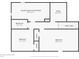 Basement floorplan with dimensions of laundry room, office, and bedrooms at 3310 Ransdell St, Indianapolis, IN 46227
