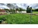 Expansive backyard with green grass and clothesline at 3702 Candy Cane Dr, Indianapolis, IN 46227