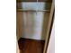 Empty closet with wood floor and shelf at 3702 Candy Cane Dr, Indianapolis, IN 46227
