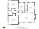 Detailed floor plan showcasing the layout of bedrooms, bathrooms, living spaces, and entry points with clear dimensions at 376 S Arlington Ave, Indianapolis, IN 46219