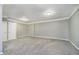 This finished basement space could be a secondary Gathering room or play room for children at 3852 Knollton Rd # 3852, Indianapolis, IN 46228
