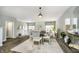 Cozy dining room with modern decor, stylish lighting, and a neutral color palette at 3852 Knollton Rd # 3852, Indianapolis, IN 46228