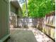 Secluded backyard with a wooden fence, ideal for outdoor activities and relaxation at 4268 Foxglove Trce, Indianapolis, IN 46237
