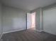 This bedroom features gray walls, carpet, and an ensuite bathroom at 4268 Foxglove Trce, Indianapolis, IN 46237