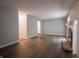 Open living room with hardwood flooring throughout at 4268 Foxglove Trce, Indianapolis, IN 46237