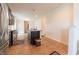 Open-concept kitchen with sleek appliances and a convenient island at 4712 Clairmont Dr, Columbus, IN 47203