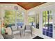 Relaxing sunroom with comfortable seating, large windows, and inviting decor at 4824 Eagles Watch Ln, Indianapolis, IN 46254