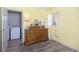 Bedroom with view to full laundry setup at 4967 Diana Dr, Indianapolis, IN 46203