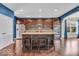 Modern kitchen with stainless steel appliances, granite counters, and island at 532 Amersham Ct, Avon, IN 46123