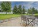 Inviting backyard patio with outdoor seating, perfect for entertaining and relaxing at 548 Gosford Ct, Westfield, IN 46074