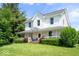 Inviting two-story home with a charming wrap-around porch, manicured lawn, and mature landscaping at 5480 E County Rd 800 N, Brownsburg, IN 46112