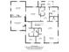 Comprehensive floor plan depicting the layout of the home, including living areas, bathrooms, and entryways at 5480 E County Rd 800 N, Brownsburg, IN 46112