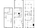 Detailed floorplan showcasing the layout of the home's multiple bedrooms, bathrooms, and living spaces at 654 N Senate Ave, Indianapolis, IN 46202