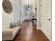 Elegant entry featuring hardwood floors and natural light at 6693 W May Apple Dr, McCordsville, IN 46055