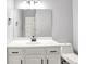 Well-lit bathroom with a white vanity and a new toilet at 7513 Pine Royal Dr, Indianapolis, IN 46256