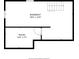 Floor plan showcasing the basement and an adjacent room, highlighting the dimensions of each space at 7575 Central Ave, Indianapolis, IN 46240