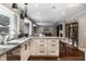 Spacious kitchen featuring a large island, breakfast bar, and open floor plan at 7575 Central Ave, Indianapolis, IN 46240
