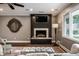 Living room with fireplace feature and large windows at 7575 Central Ave, Indianapolis, IN 46240