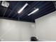 Image of a finished basement ceiling with black paint and open ductwork at 7970 Cobblesprings Dr, Avon, IN 46123
