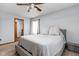 Bedroom with a large bed, soft lighting, and view to the closet at 9159 E County Road 400 N, Brownsburg, IN 46112